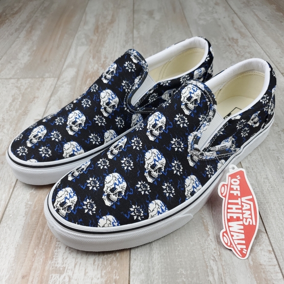 Vans Classic Slip On Flash Skulls - Picture 8 of 8